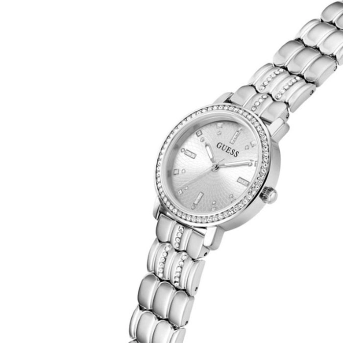 ΡΟΛΟΙ GUESS GW0612L1 GUESS Hayley Crystals Silver Stainless Steel Bracelet