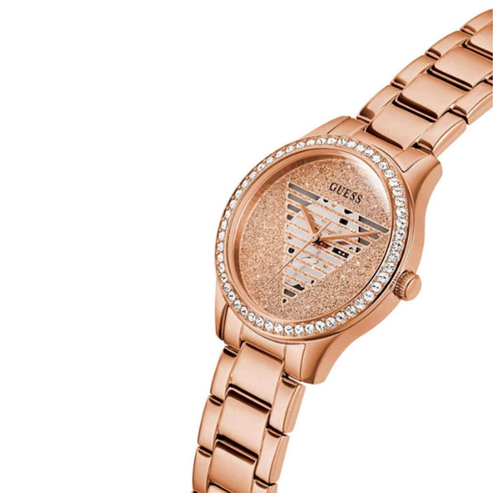 ΡΟΛΟΙ GUESS GW0605L3 GUESS Lady Idol Crystals Rose Gold Stainless Steel Bracelet