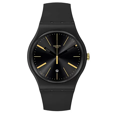 ΡΟΛΟΙ SWATCH  SO29B403 SWATCH A Dash Of Yellow Black Biosourced Strap