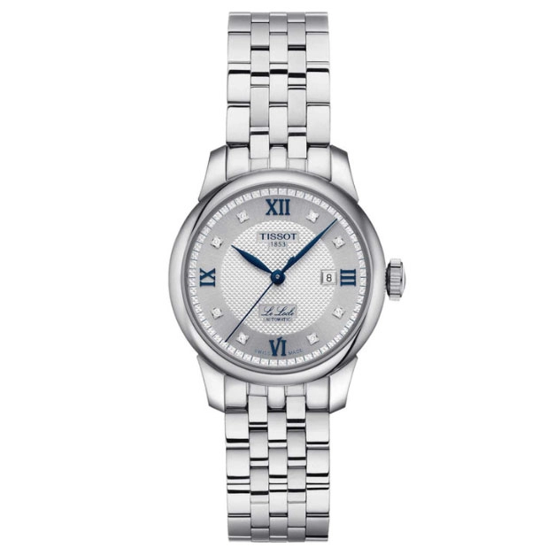 ΡΟΛΟΙ TISSOT  T0062071103601 TISSOT T-Classic Le Locle 20th Anniversary Diamonds Automatic Silver Stainless Steel Bracelet Gift Set