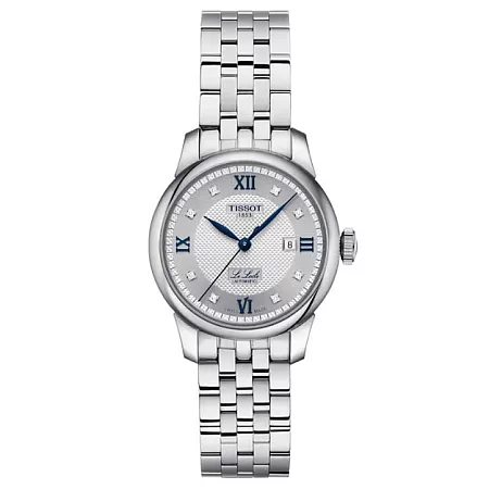 ΡΟΛΟΙ TISSOT  T0062071103601 TISSOT T-Classic Le Locle 20th Anniversary Diamonds Automatic Silver Stainless Steel Bracelet Gift Set