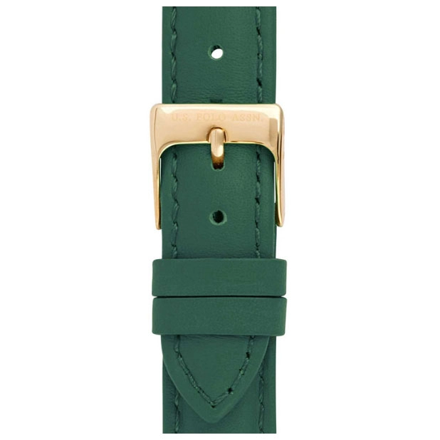 ΡΟΛΟΙ U.S. POLO USP3232GR U.S.POLO Dunkan Green Leather Strap