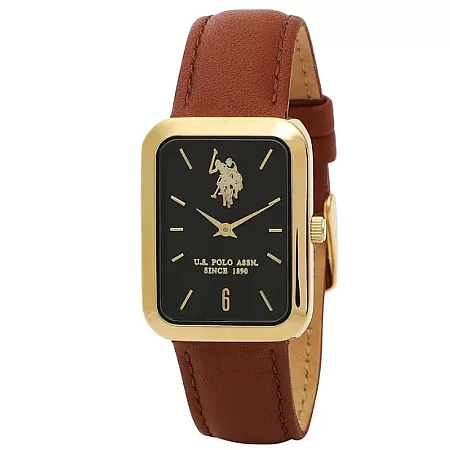 ΡΟΛΟΙ U.S. POLO  USP3211BR U.S.POLO Dunkan Brown Leather Strap