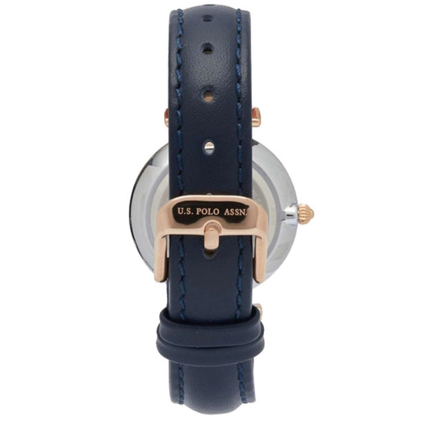 ΡΟΛΟΙ U.S. POLO  USP8195BL U.S.POLO Scarlet Crystals Blue Leather Strap