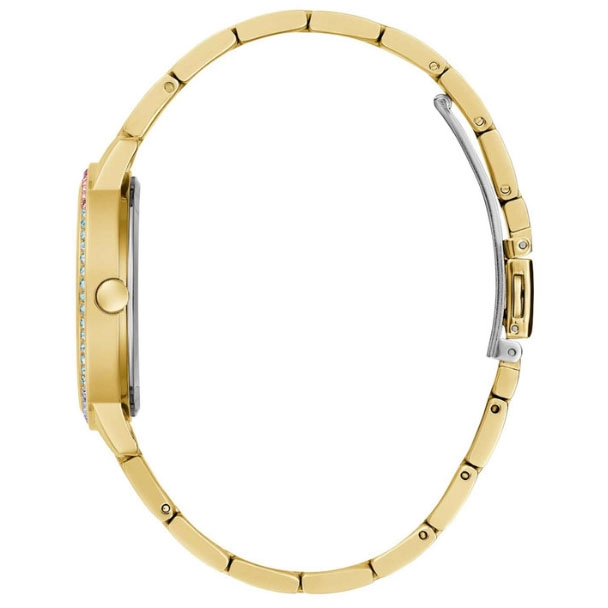 ΡΟΛΟΙ GUESS GW0657L2 GUESS Three Of Hearts Crystals Gold Stainless Steel Bracelet