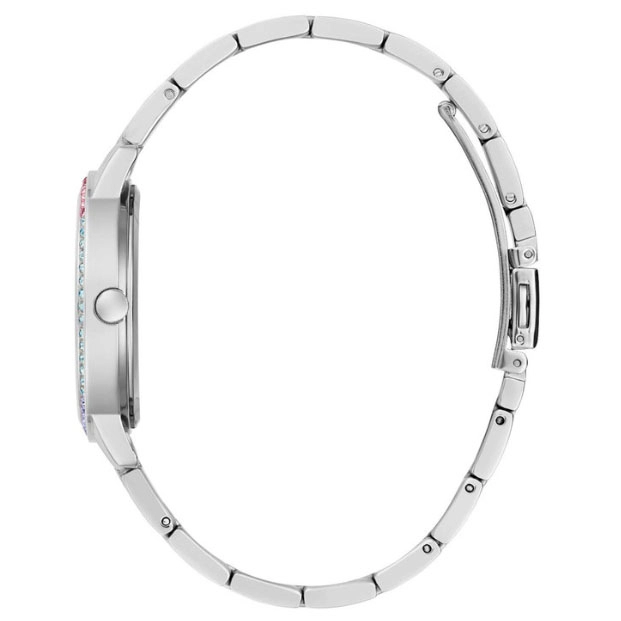 ΡΟΛΟΙ GUESS GW0657L1 GUESS Three Of Hearts Crystals Silver Stainless Steel Bracelet