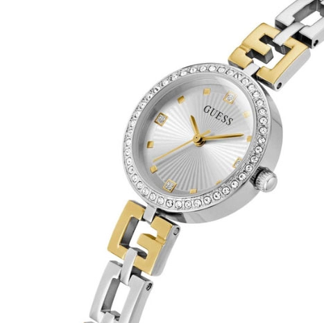 ΡΟΛΟΙ GUESS GW0656L1 GUESS Lady G Crystals Two Tone Stainless Steel Bracelet