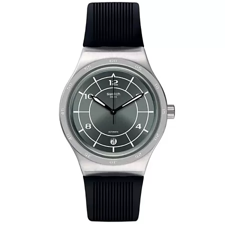 ΡΟΛΟΙ SWATCH  YIS41 SWATCH Sistem Rub Automatic Black Rubber Strap