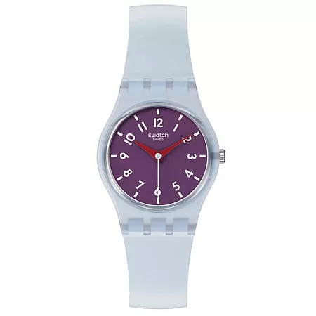 ΡΟΛΟΙ SWATCH  LL126 SWATCH Essentials Powder Plum Light Blue Silicone Strap