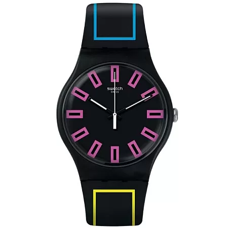 ΡΟΛΟΙ SWATCH  SUOB146 SWATCH Vibe Around The Strap Black Silicone Strap