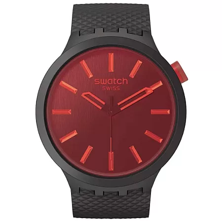 ΡΟΛΟΙ SWATCH SB05B111 SWATCH Essentials Big Bold Midnight Mode Black Biosourced Strap