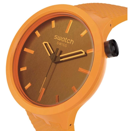 ΡΟΛΟΙ SWATCH SB05O102 SWATCH Essentials Big Bold Crushing Orange Silicone Strap