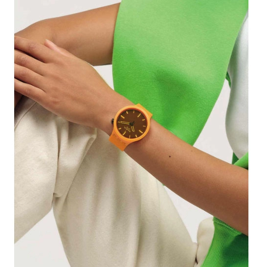 ΡΟΛΟΙ SWATCH SB05O102 SWATCH Essentials Big Bold Crushing Orange Silicone Strap