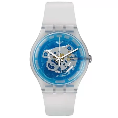 ΡΟΛΟΙ SWATCH  SUOK129  SWATCH Vibe Blumazing White Silicone Strap