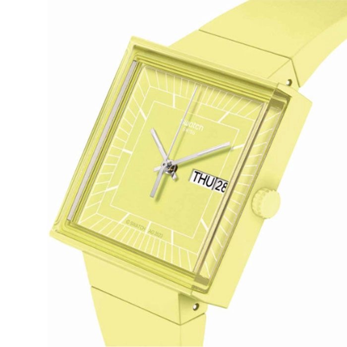 ΡΟΛΟΙ SWATCH  SO34J700 SWATCH What If… Lemon? Yellow Biosourced Strap