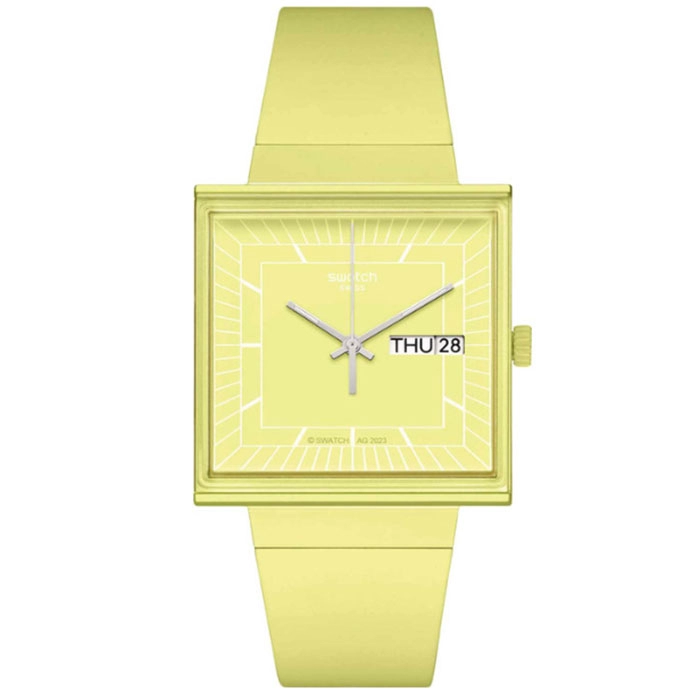 ΡΟΛΟΙ SWATCH  SO34J700 SWATCH What If… Lemon? Yellow Biosourced Strap