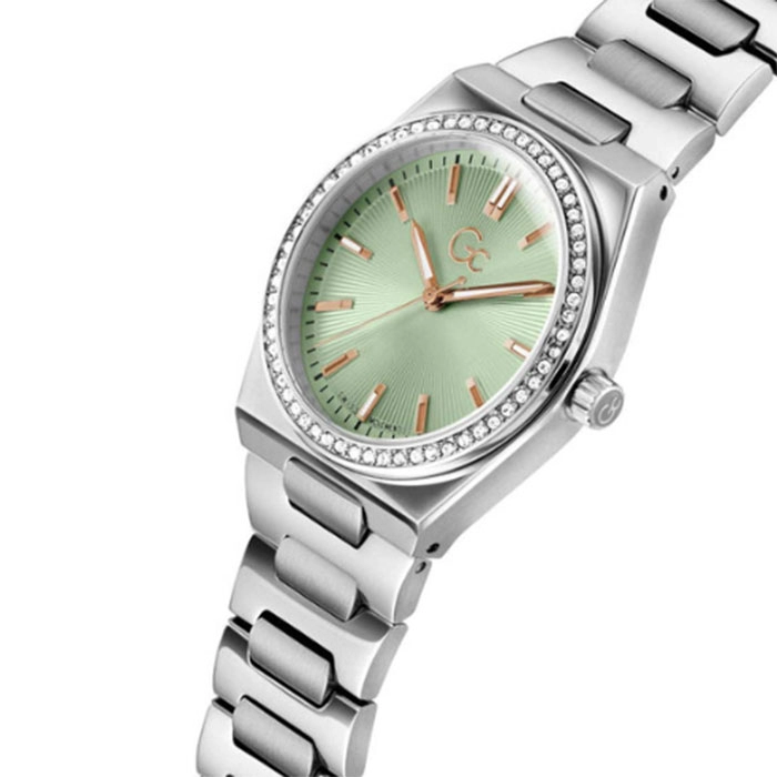 ΡΟΛΟΙ GUESS COLLECTION Z38001L9MF GUESS Collection Prodigy Crystals Silver Stainless Steel Bracelet
