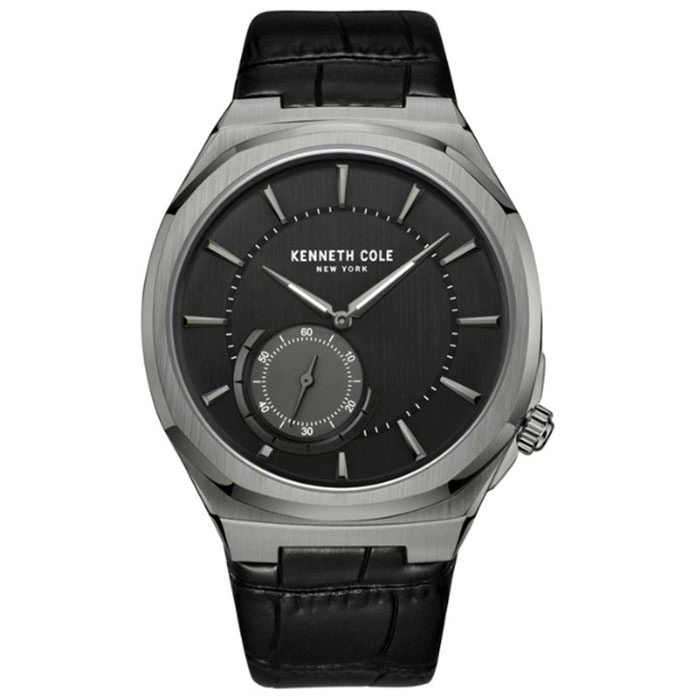 Ρολόι KENNETH COLE KCWGA2221601 KENNETH COLE Modern Classic Black Leather Strap