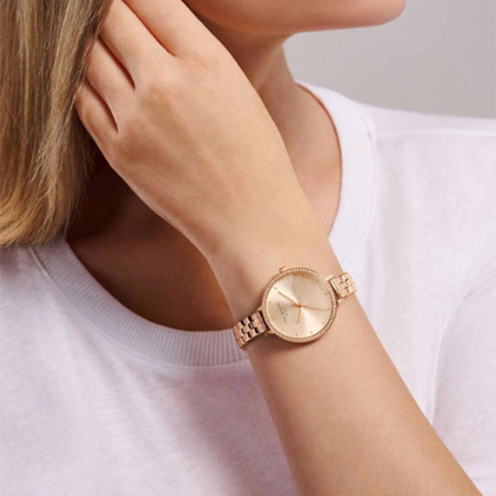 ΡΟΛΟΙ TED BAKER  BKPDSS304 TED BAKER Daisen Rose Gold Stainless Steel Bracelet