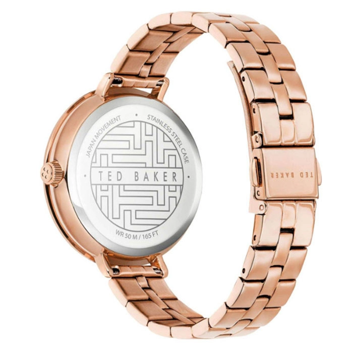 ΡΟΛΟΙ TED BAKER BKPAMF105 TED BAKER Ammy Floral Rose Gold Stainless Steel Bracelet