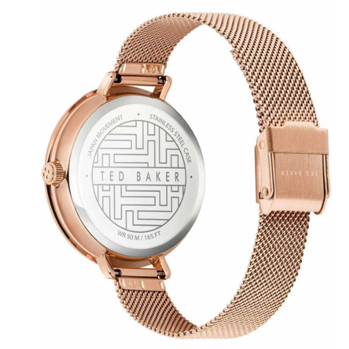 ΡΟΛΟΙ TED BAKER BKPAMF104 TED BAKER Ammy Floral Rose Gold Stainless Steel Bracelet