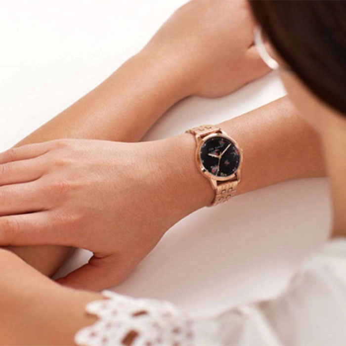 ΡΟΛΟΙ TED BAKER BKPFZS118 TED BAKER Fitzrovia Rose Gold Stainless Steel Bracelet