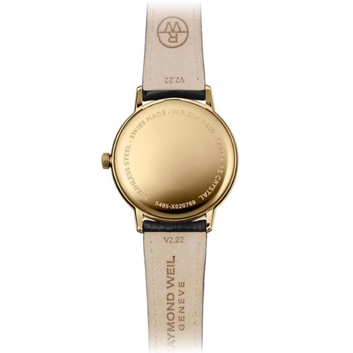 Ρολόι RAYMOND  5485-PC-00359 RAYMOND WEIL Toccata Black Leather Strap