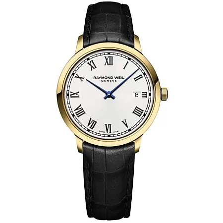 Ρολόι RAYMOND  5485-PC-00359 RAYMOND WEIL Toccata Black Leather Strap