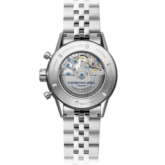 Ρολόι RAYMOND  7741-ST7-52021 RAYMOND WEIL Freelancer Automatic Chronograph Silver Stainless Steel Bracelet