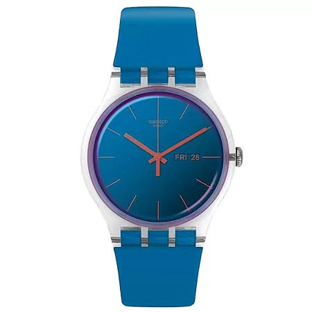 ΡΟΛΟΙ SWATCH  SO29K702-S14 SWATCH Transformation Polablue Blue Silicone Strap