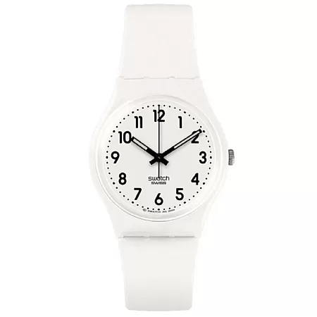 ΡΟΛΟΙ SWATCH  SO28W107-S14 SWATCH New Core Just White Soft White Silicone Strap