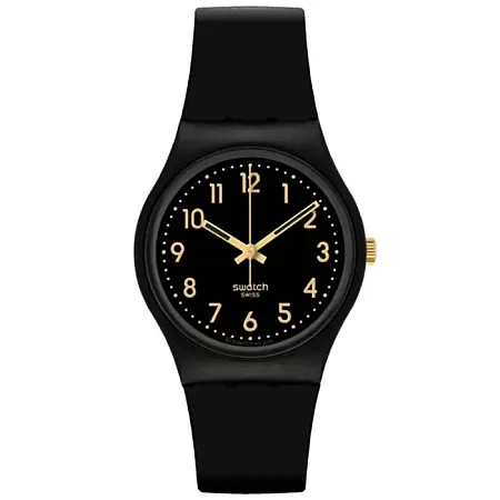 ΡΟΛΟΙ SWATCH  SO28B113 SWATCH Classic Golden Tac Black Biosourced Strap