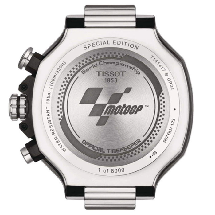 ΡΟΛΟΙ TISSOT  T1414171704700 TISSOT T-Sport T-Race MotoGP Chronograph Blue Silicone Strap 2024 Limited Edition
