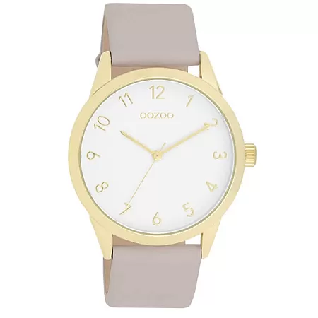 ΡΟΛΟΙ OOZOO  C11327 OOZOO Timepieces Beige Leather Strap