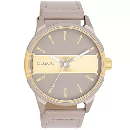 ΡΟΛΟΙ OOZOO  C11317 OOZOO Timepieces Beige Leather Strap