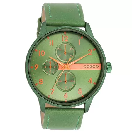 ΡΟΛΟΙ OOZOO  C11308 OOZOO Timepieces Green Leather Strap