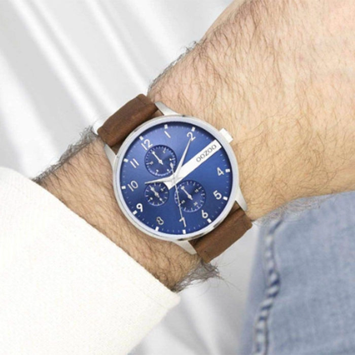 ΡΟΛΟΙ OOZOO  C11306 OOZOO Timepieces Brown Leather Strap