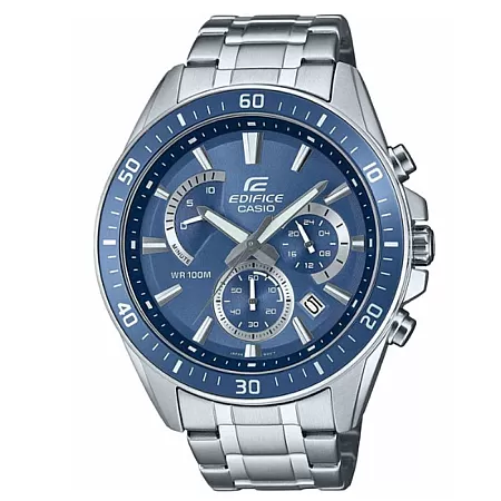 ΡΟΛΟΙ  CASIO   EFR-552D-2AVUEF CASIO Edifice Chronograph Silver Stainless Steel Bracelet