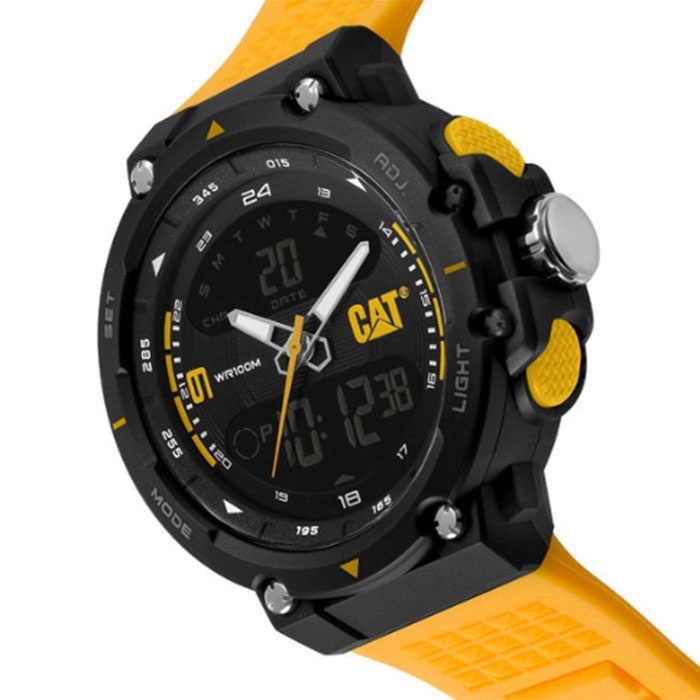 ΡΟΛΟΙ CATERPILLAR  MX16527137 CATERPILLAR Anadigit X Chronograph Yellow Polyurethane Strap