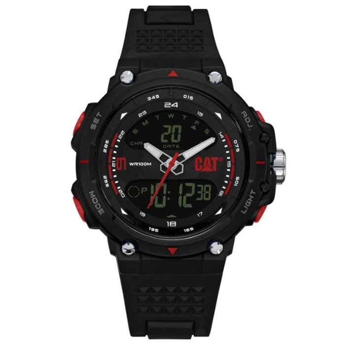 ΡΟΛΟΙ CATERPILLAR  MX16521138 CATERPILLAR Anadigit X Chronograph Black Polyurethane Strap