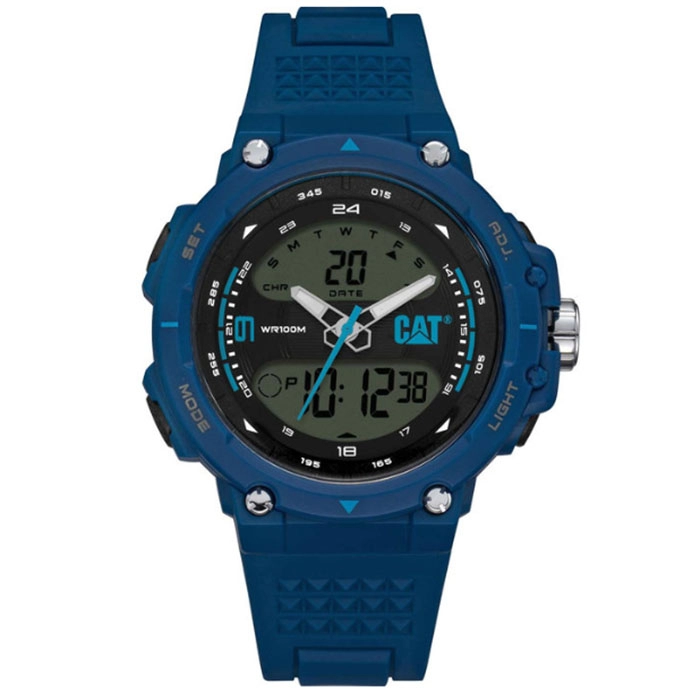 ΡΟΛΟΙ CATERPILLAR  MX11526236 CATERPILLAR Anadigit X Chronograph Blue Polyurethane Strap