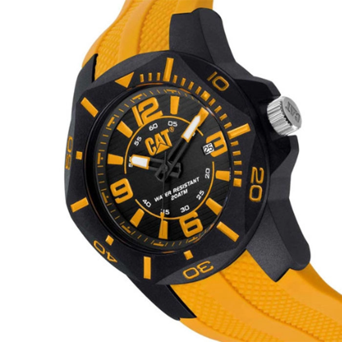 ΡΟΛΟΙ CATERPILLAR LR16127137 CATERPILLAR Diver Yellow Silicone Strap