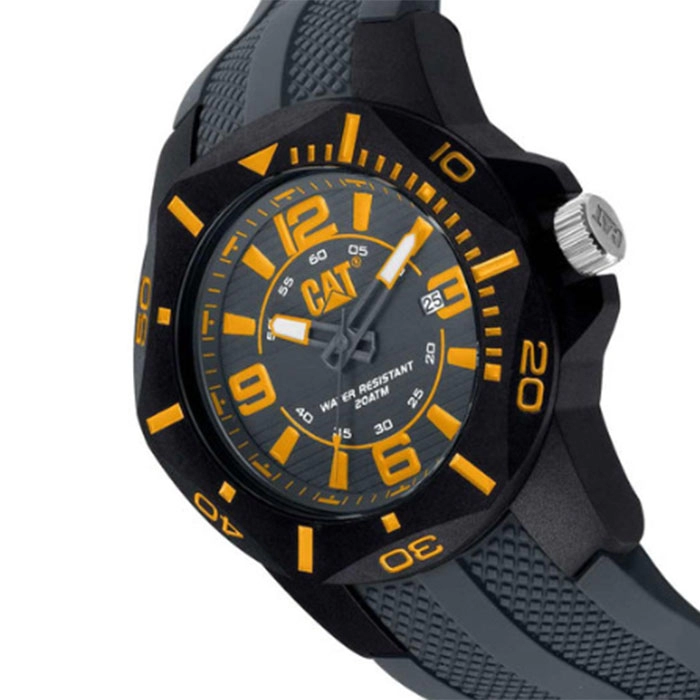 ΡΟΛΟΙ CATERPILLAR LR16125135 CATERPILLAR Diver Grey Silicone Strap