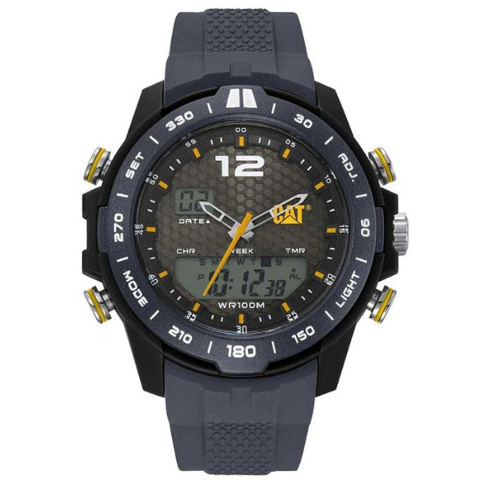 ΡΟΛΟΙ CATERPILLAR MH16525535 CATERPILLAR Horizon Chronograph Olive Silicone Strap