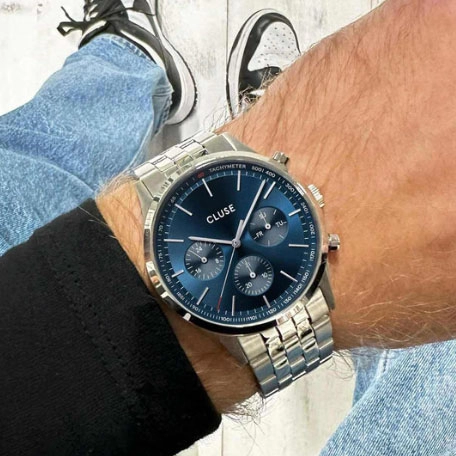 ΡΟΛΟΙ CLUSE CW21003 CLUSE Antheor Silver Stainless Steel Bracelet