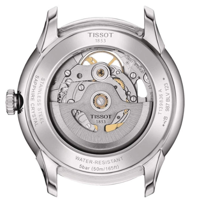 ΡΟΛΟΙ TISSOT  T1398361104800 TISSOT T-Classic Chemin Des Tourelles Automatic Silver Stainless Steel Bracelet