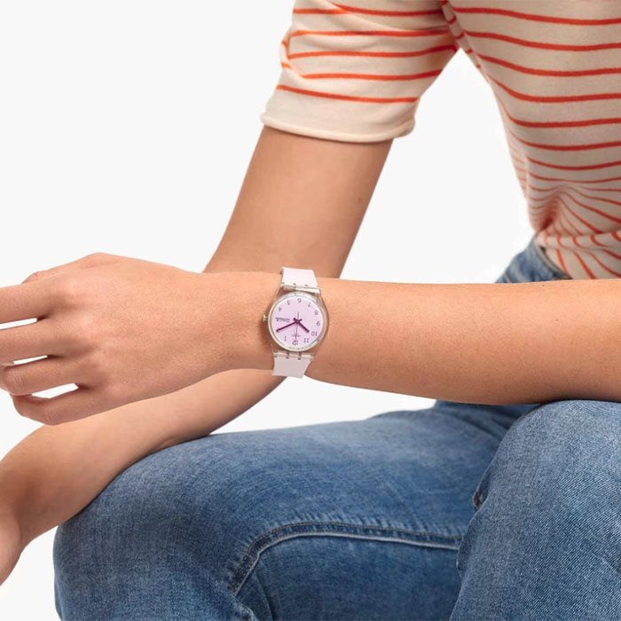 ΡΟΛΟΙ SWATCH GE714 SWATCH Ultrarose Pink Silicone Strap