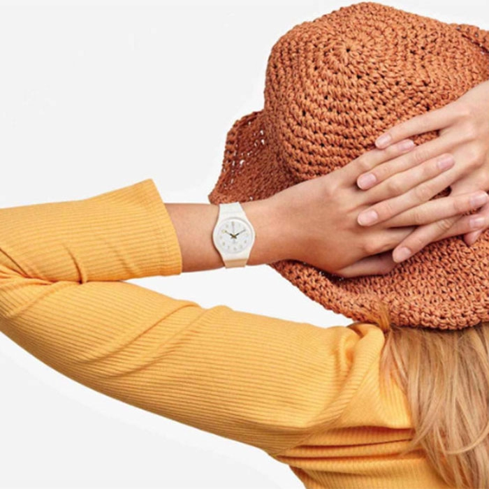 ΡΟΛΟΙ SWATCH  SO28W106-S14 SWATCH White Bishop White Silicone Strap