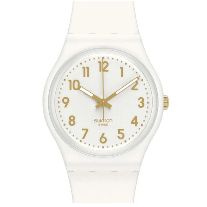 ΡΟΛΟΙ SWATCH  SO28W106-S14 SWATCH White Bishop White Silicone Strap
