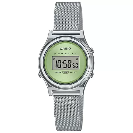 ΡΟΛΟΙ CASIO  LA-700WEM-3AEF CASIO Vintage Chronograph Silver Stainless Steel Bracelet